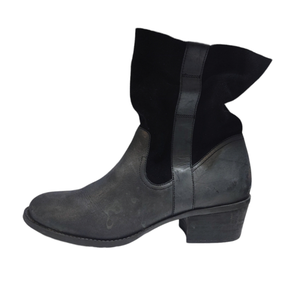 Umberto Raffini Kiki Black Leather Elastic Stretch Ankle Boots Women's Size 40 8 - Picture 9 of 9